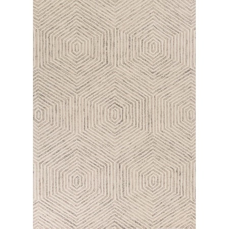Homeroots 5 x 7 ft. Wool Ivory Area Rug 352547